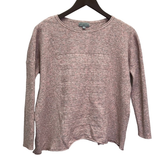 Joseph A Pink Ribbed Knit Pullover Boxy Fit Sweater Size M - Picture 3 of 11